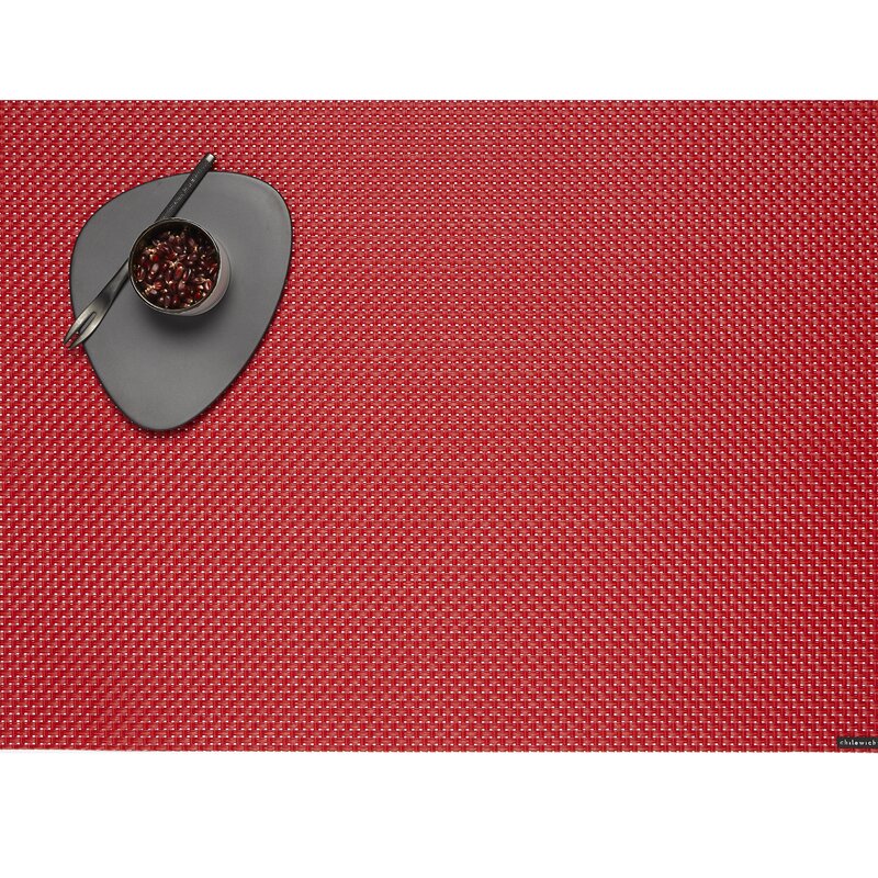 زیر بشقابی قرمز چهار گوش (36 × 48 سانتی متر) بَسکِت ویو{چیلویچ}