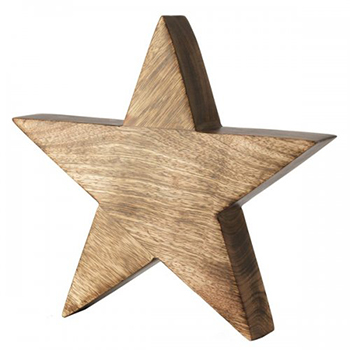 ستاره تزئینی 20 سانتی متری طرح چوب منگو
