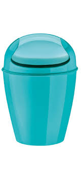 سطل زباله آبی  2 لیتری دل