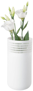 گلدان سرامیکی سفید لوک 18.5 سانتی