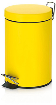 سطل زباله پدالی زرد 3 لیتری  