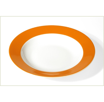 بشقاب سوپ خوری نارنجی 22 سانتیمتری پرانتو