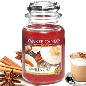 شمع متوسط با رایحه Vanilla Chai