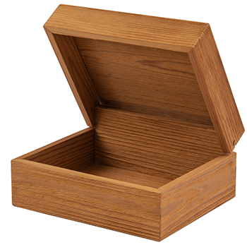 جعبه چوبی بدون رنگ