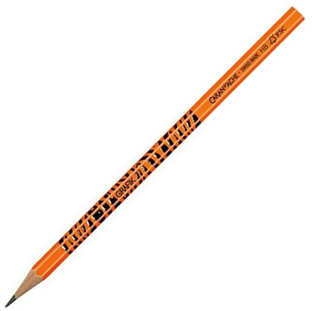 مداد هگزا 343 نارنجی با نوک مشکی