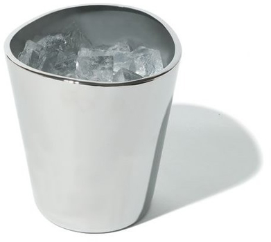 ظرف یخ استیل بدون دسته