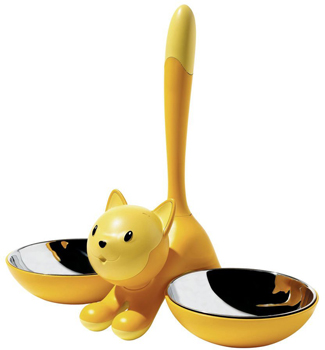 ظرف غذای گربه زرد تیگریتو