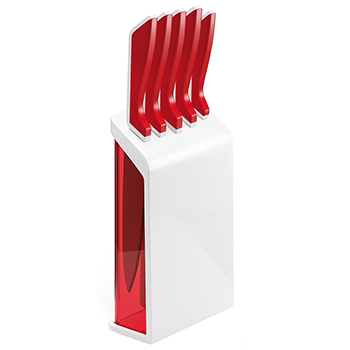 مدل آشپزخانه من ست 5 عدد چاقو سفید/قرمز