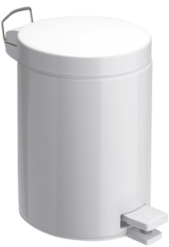 سطل زباله پدالی سفید 20 لیتری کلاسیک