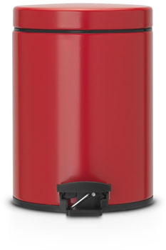 سطل زباله پدالی قرمز 5 لیتری کلاسیک
