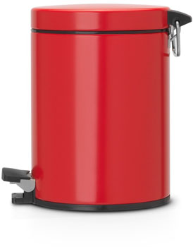سطل زباله پدالی قرمز 5 لیتری کلاسیک